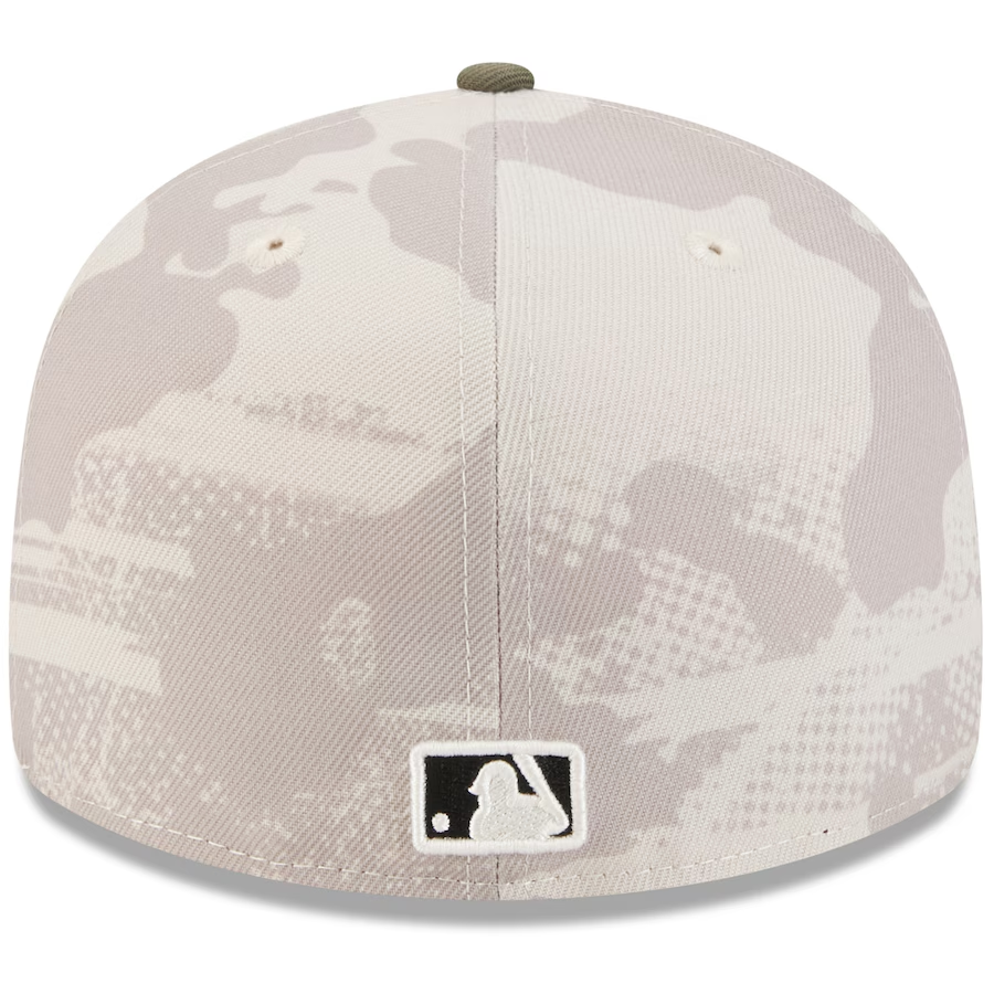 PHILADELPHIA PHILLIES 2025 MLB ARMED FORCES 59FIFTY FITTED HAT - STONE/OLIVE