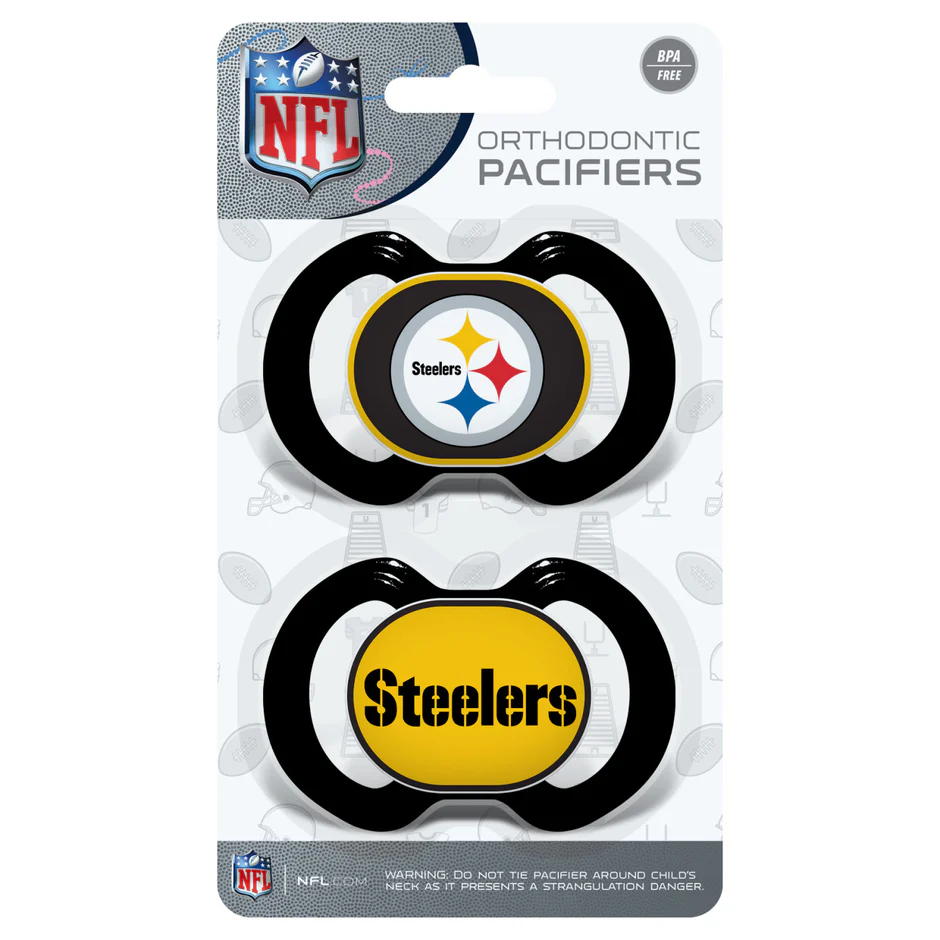 PITTSBURGH STEELERS 2-PACK PACIFIERS
