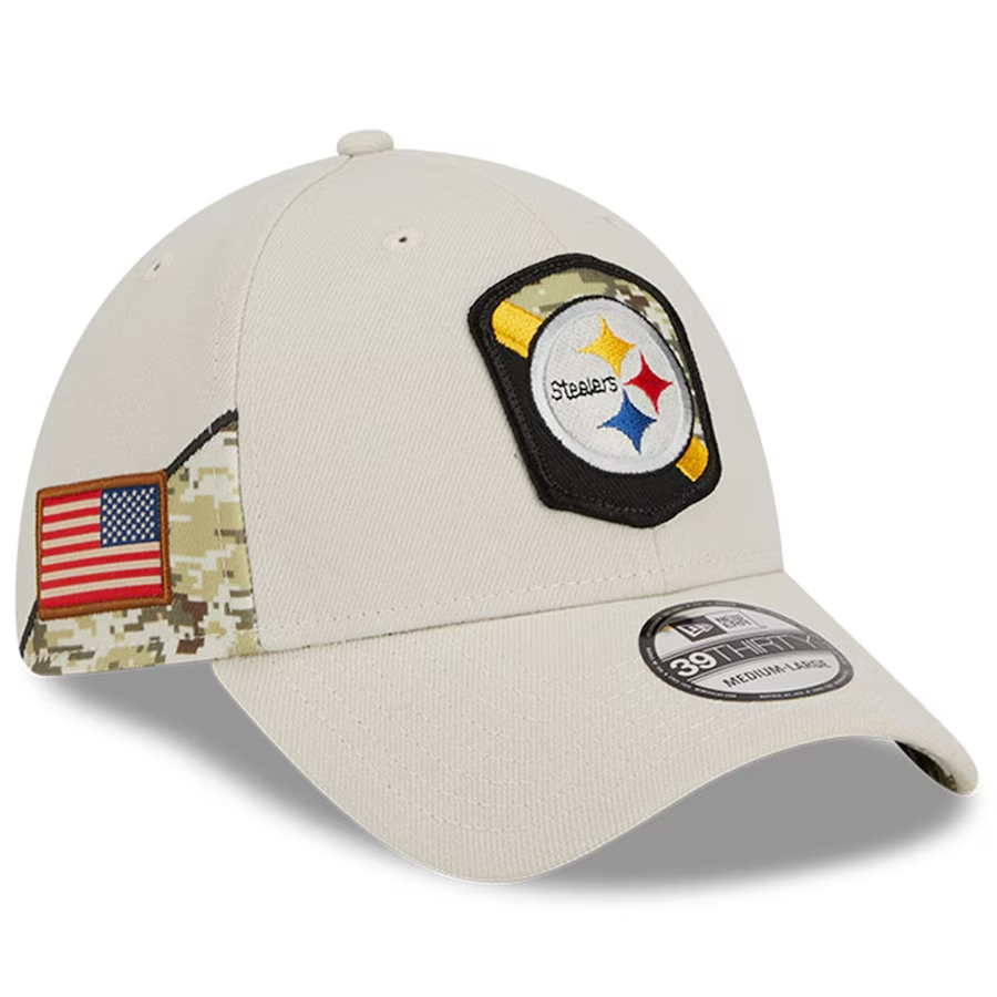 PITTSBURGH STEELERS 2023 SALUTE TO SERVICE 39THIRTY FLEX FIT HAT – JR\'S  SPORTS