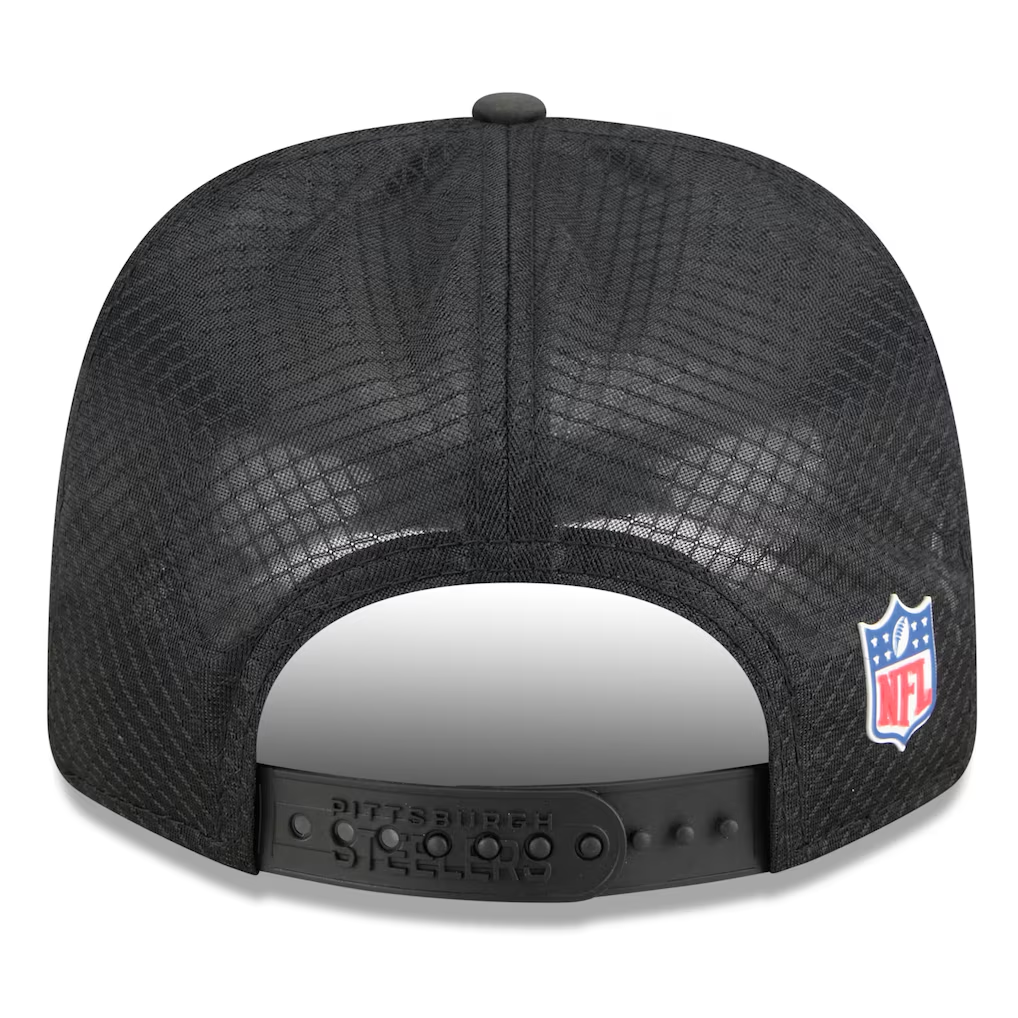 PITTSBURGH STEELERS 2025 NFL SIDELINE 9SEVENTY STRETCH-SNAP ADJUSTABLE HAT - BLACK