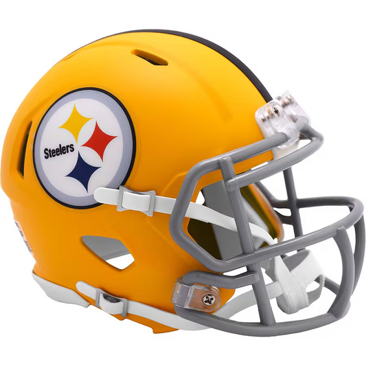 PITTSBURGH STEELERS 2025 ON FIELD ALTERNATE RIDDELL MINI SPEED HELMET