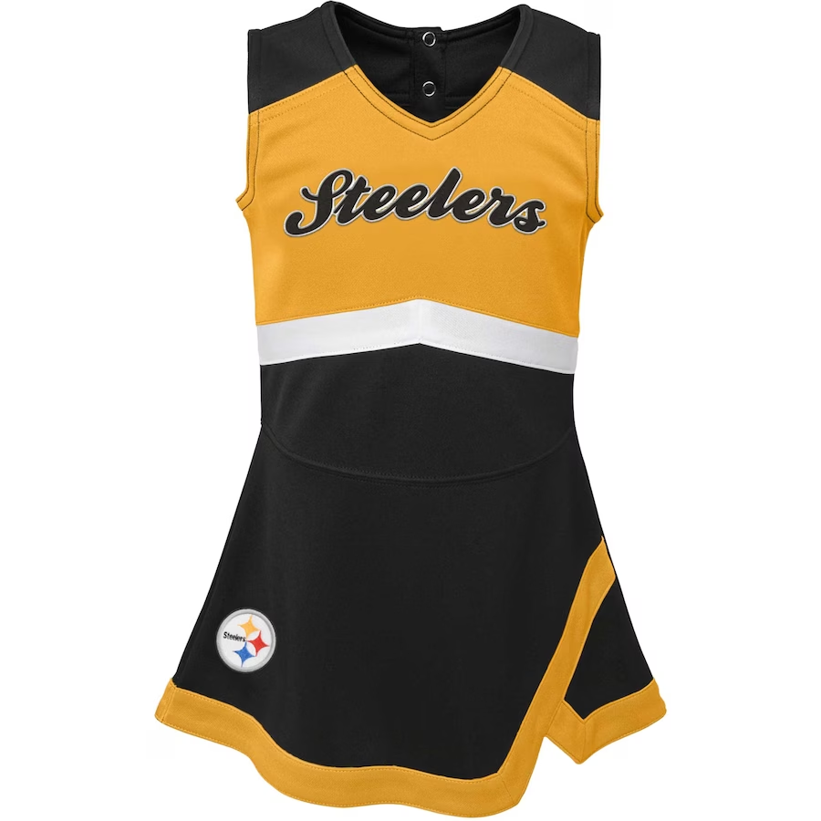 PITTSBURGH STEELERS INFANT CHEER CAPTAIN JUMPER DRESS