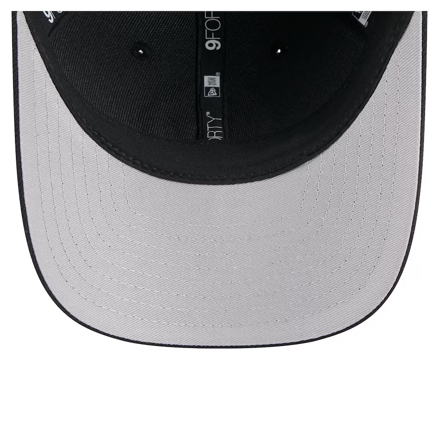 PITTSBURGH STEELERS TEAM COLLECTION 9FORTY M-CROWN SNAPBACK ADJUSTABLE HAT - BLACK