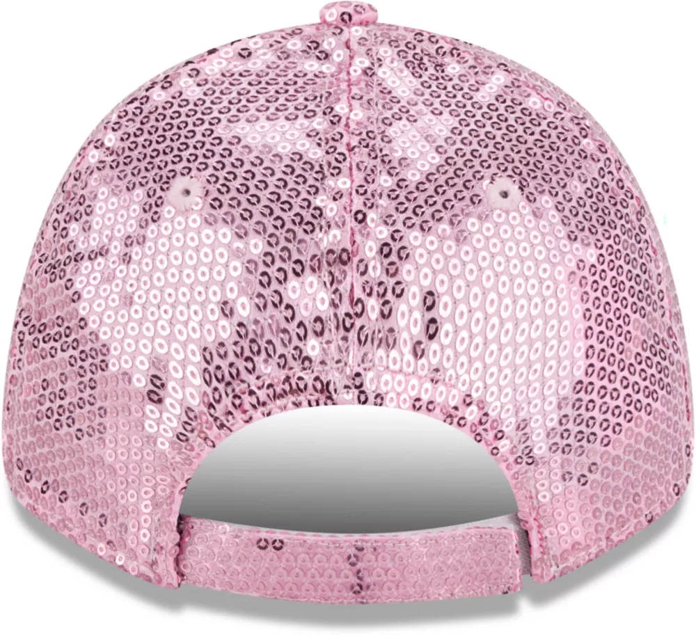PITTSBURGH STEELERS WOMEN'S SEQUIN 9FORTY ADJUSTABLE HAT - PINK