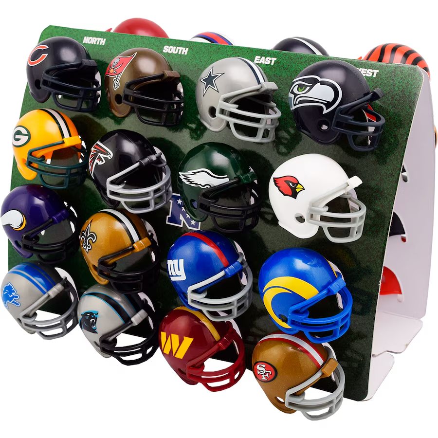 RIDDELL NFL MINI HELMET STANDINGS TRACKER SET