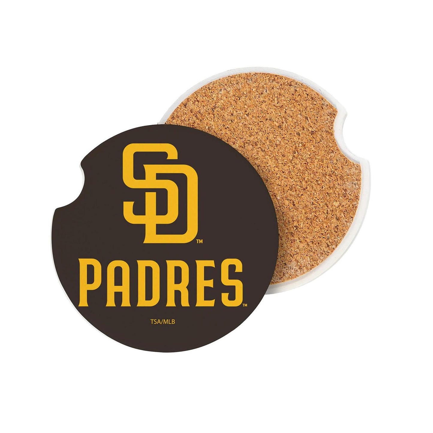 SAN DIEGO PADRES 2-PIECE CAR COASTER SET