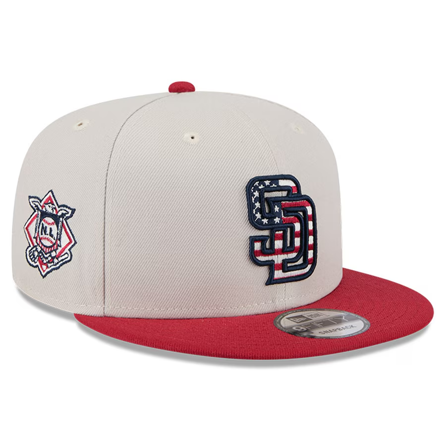 SAN DIEGO PADRES 2024 MLB 4TH OF JULY 9FIFTY SNAPBACK HAT JR S SPORTS