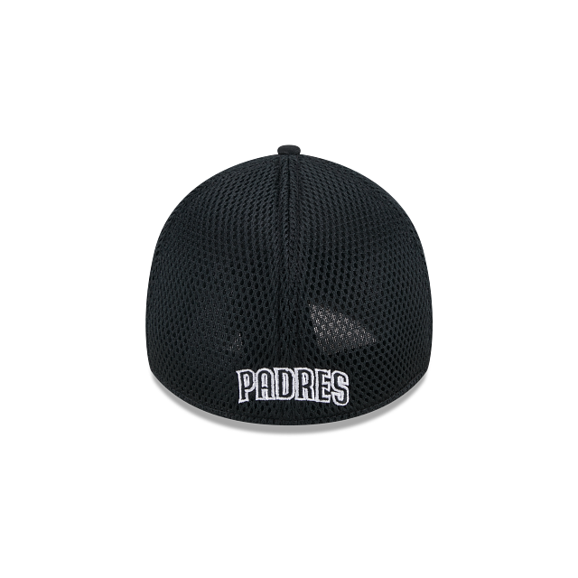 SAN DIEGO PADRES EVERGREEN NEO 39THIRTY FLEX FIT HAT - BLACK/WHITE