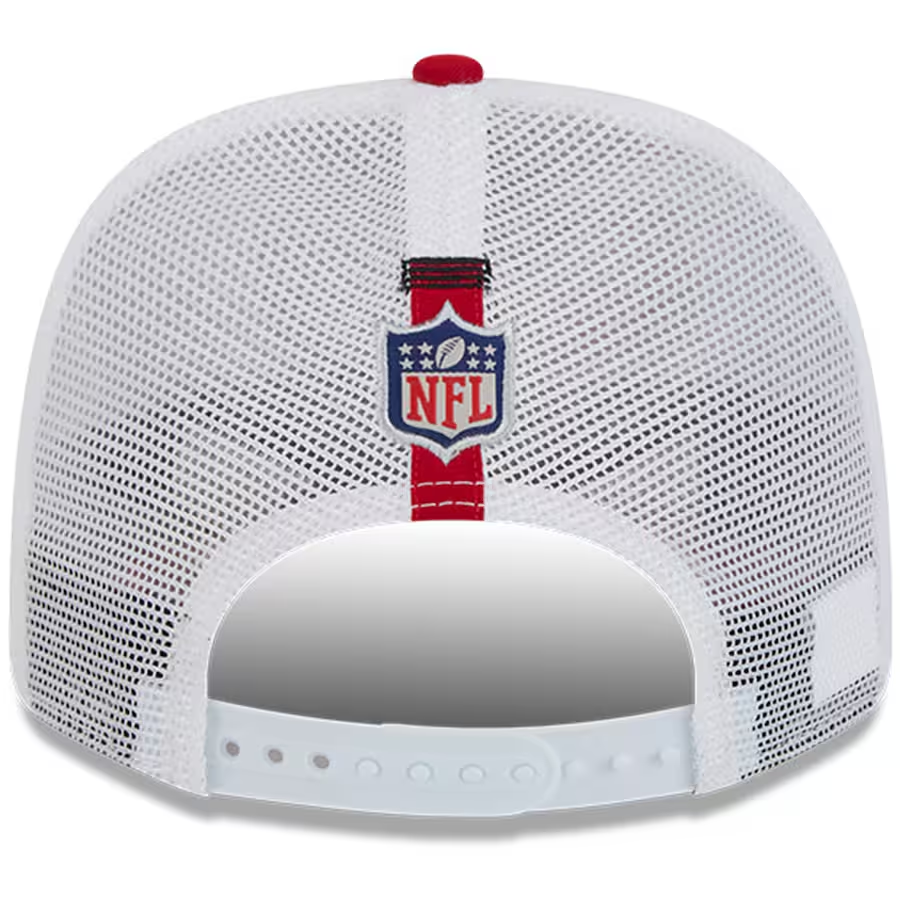 SAN FRANCISCO 49ERS 2024 NFL TRAINING CAMP 9SEVENTY STRETCH SNAP TRUCKER HAT - WHITE