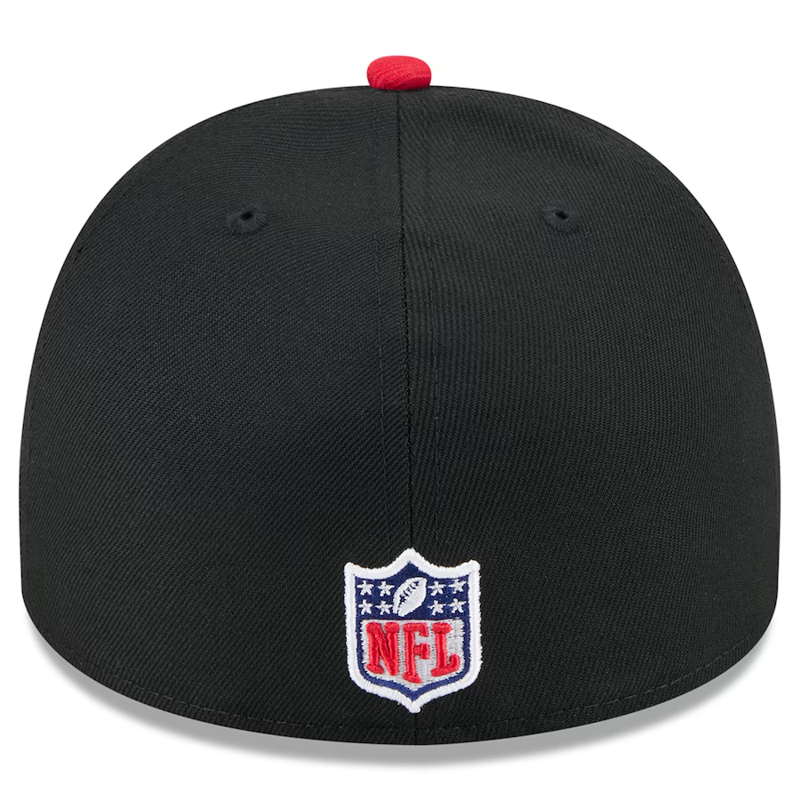 SAN FRANCISCO 49ERS 2025 NFL DRAFT A-FRAME 59FIFTY FITTED HAT - BLACK/RED