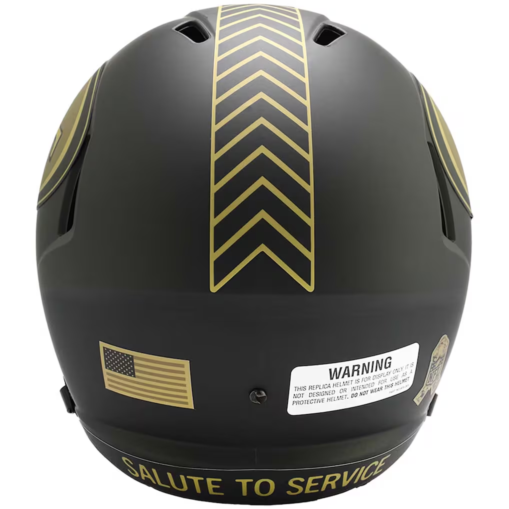 SAN FRANCISCO 49ERS 2025 NFL SALUTE TO SERVICE RIDDELL FULL SIZE SPEED REPLICA HELMET