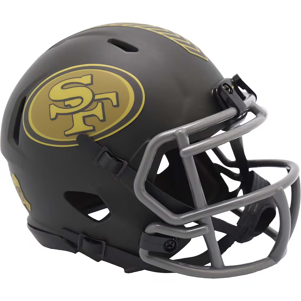 SAN FRANCISCO 49ERS 2025 NFL SALUTE TO SERVICE RIDDELL SPEED MINI HELMET