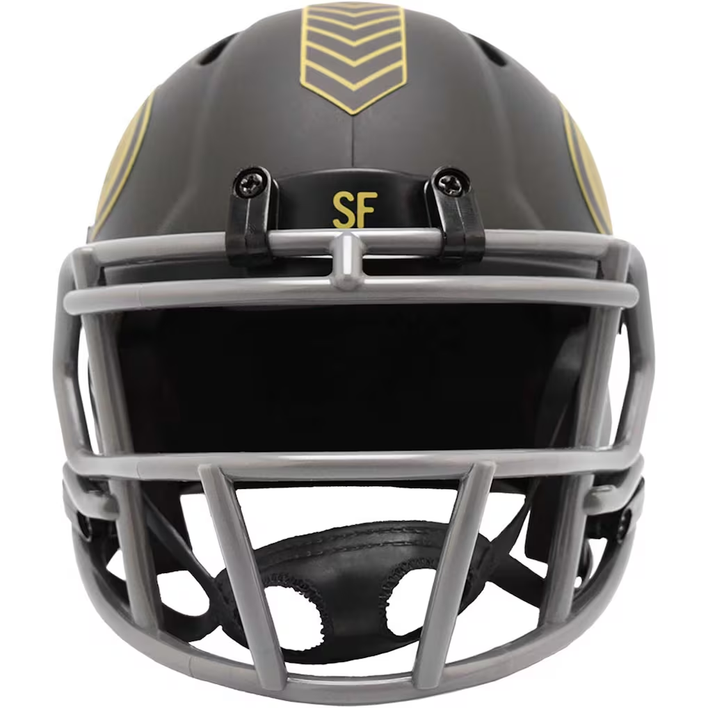 SAN FRANCISCO 49ERS 2025 NFL SALUTE TO SERVICE RIDDELL SPEED MINI HELMET