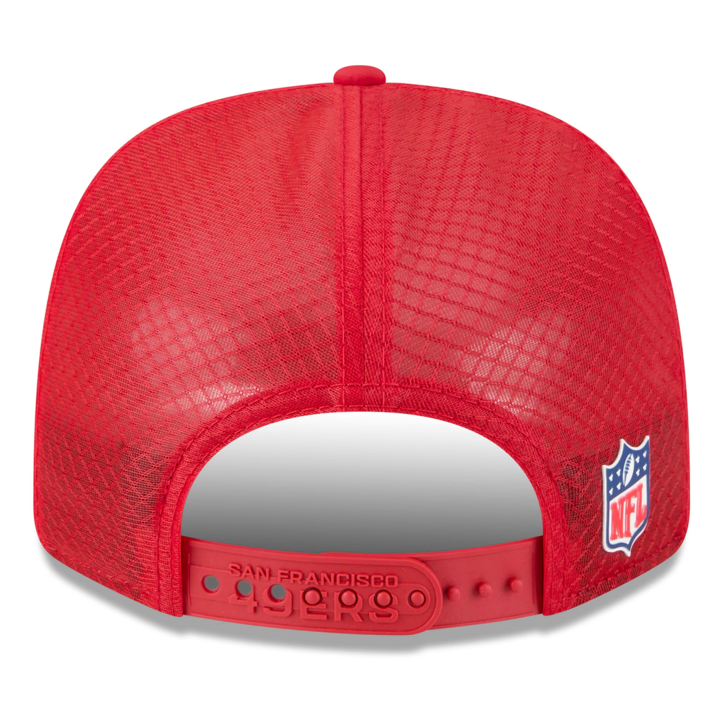 SAN FRANCISCO 49ERS 2025 NFL SIDELINE 9SEVENTY STRETCH-SNAP ADJUSTABLE HAT - RED