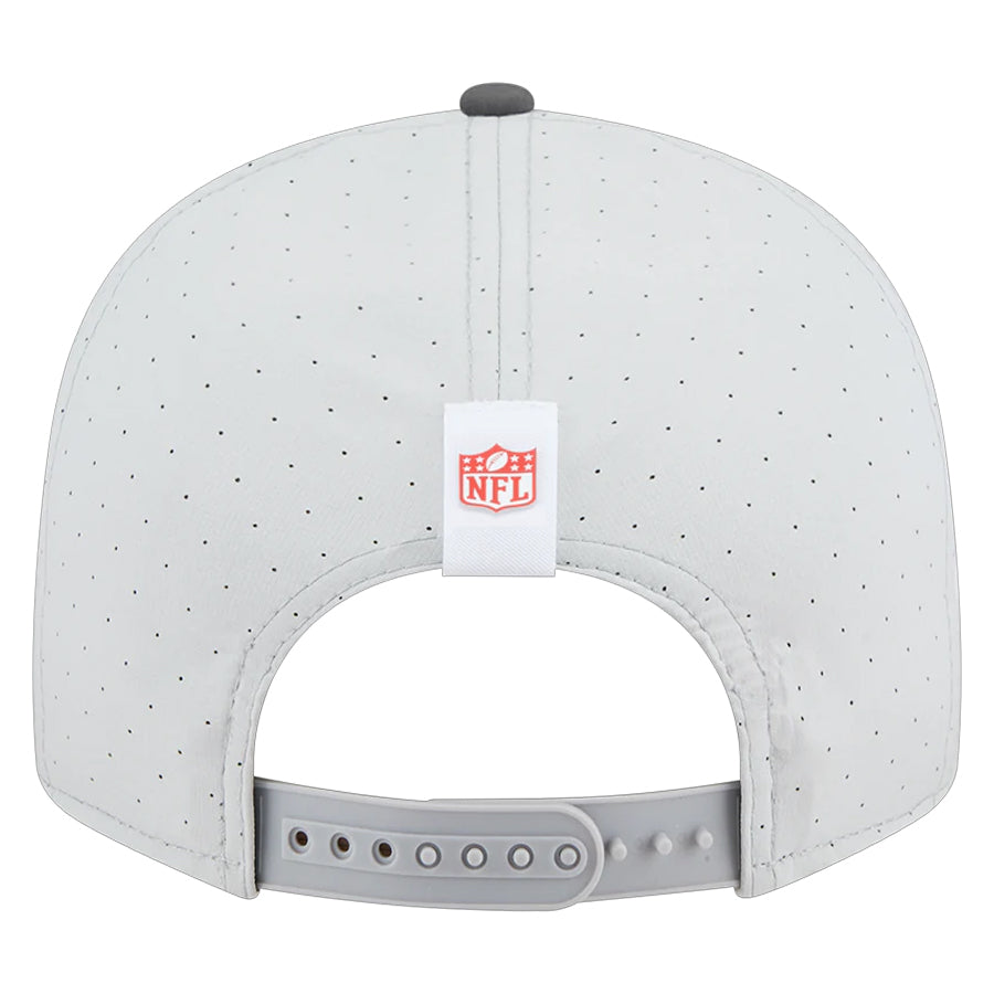SAN FRANCISCO 49ERS 2025 NFL TRAINING CAMP 9FIFTY SPLIT PANEL SNAPBACK HAT - GRAY