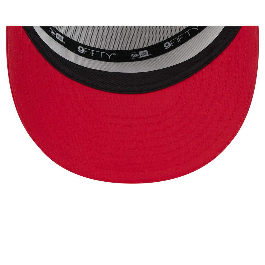 SAN FRANCISCO 49ERS 2025 NFL TRAINING CAMP 9FIFTY SPLIT PANEL SNAPBACK HAT - WHITE