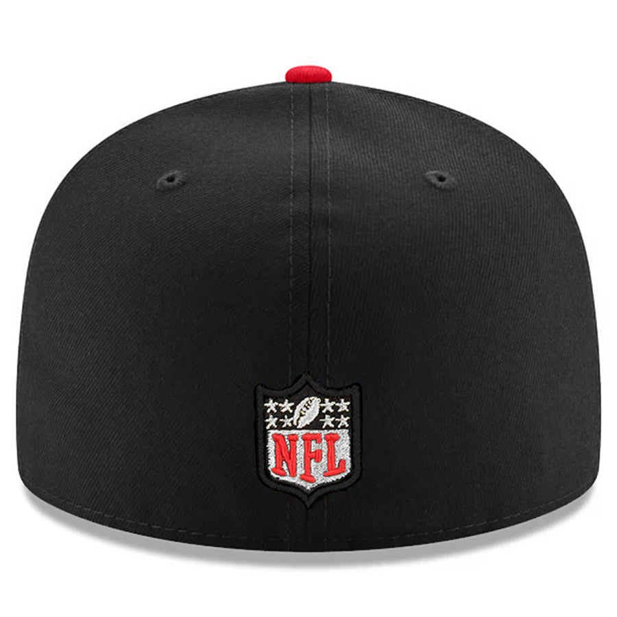 SAN FRANCISCO 49ERS 60TH ANNIVERSARY WORDMARK CUSTOM 59FIFTY FITTED HAT - BLACK/RED