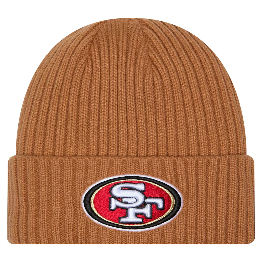 SAN FRANCISCO 49ERS COLOR PACK CUFFED KNIT - LIGHT BRONZE