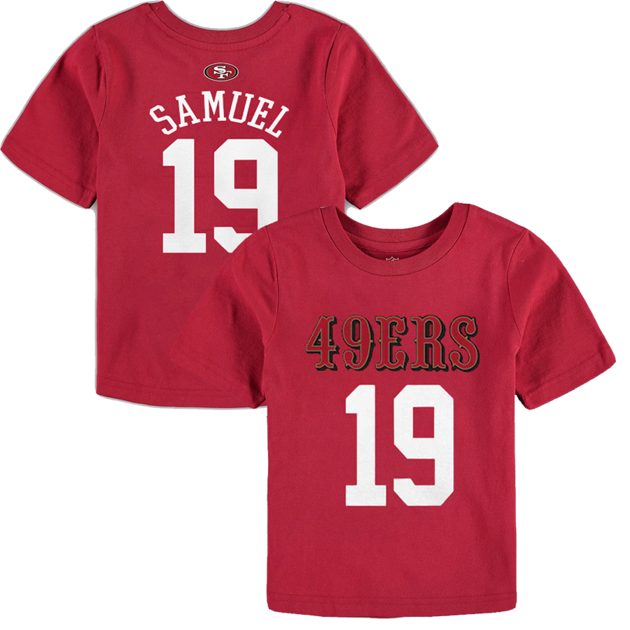 San Francisco 49ers Deebo Samuel Infant Mainliner Player Name & Number T-Shirt 23 Red / 24M