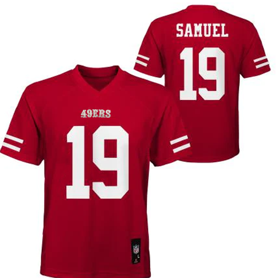 Outerstuff San Francisco 49ers Deebo Samuel Kids Mid Tier Jersey Red / S