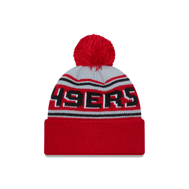 SAN FRANCISCO 49ERS EVERGREEN POM CUFFED KNIT