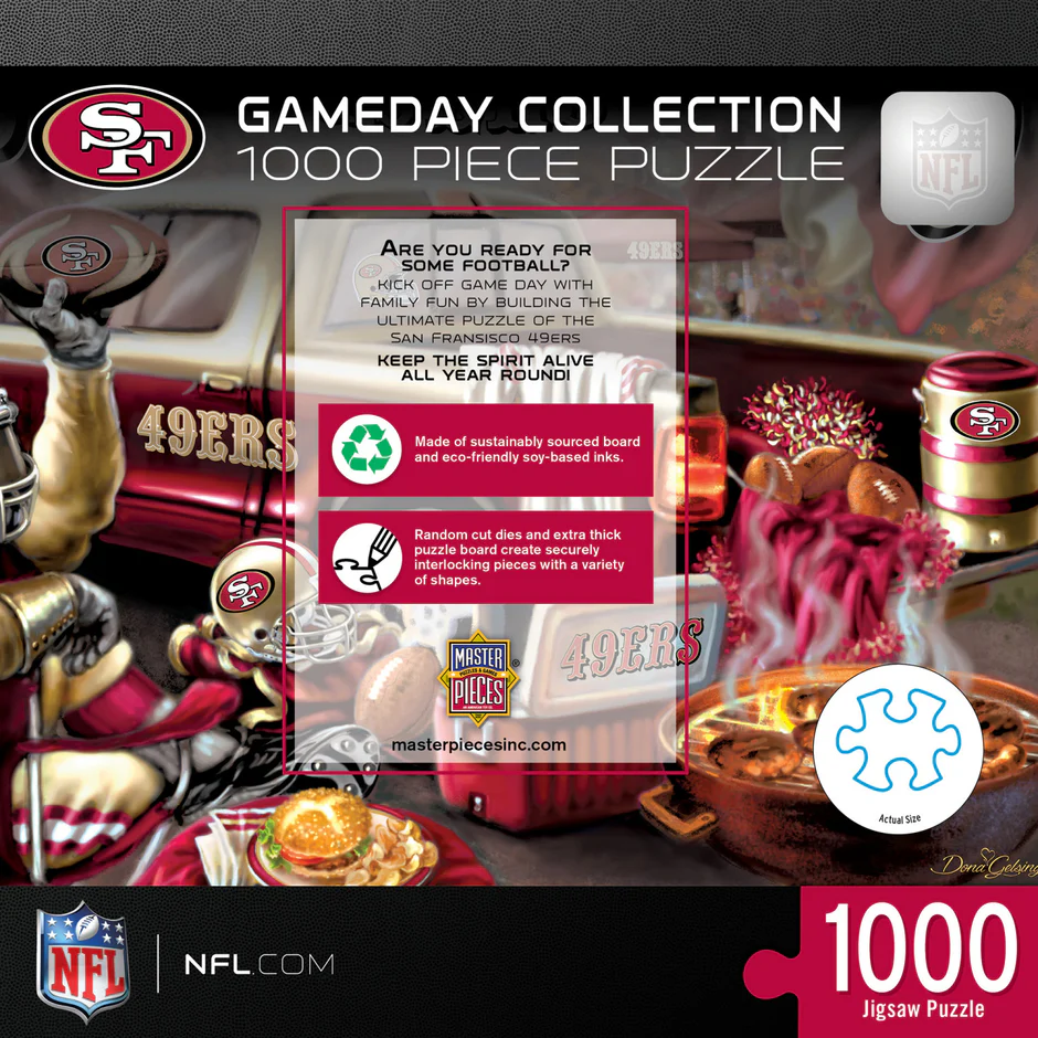 SAN FRANCISCO 49ERS GAMEDAY 1000 PIECE JIGSAW PUZZLE