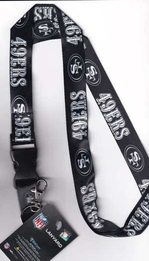 Aminco San Francisco 49ers Reversible Lanyard Aminco San Francisco 49ers Reversible Lanyard