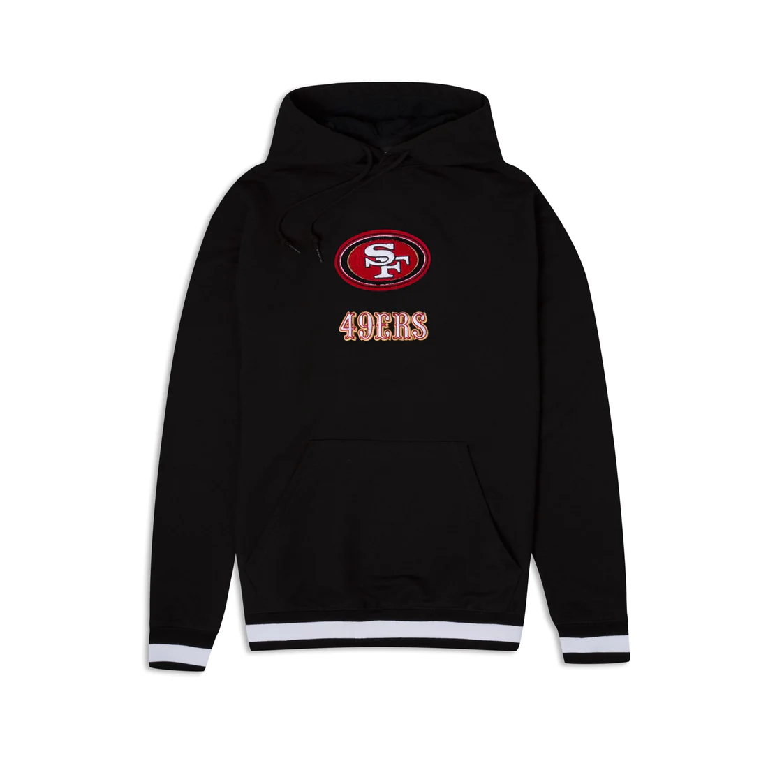 SAN FRANCISCO 49ERS MEN S LOGO SELECT PULLOVER HOODED SWEATSHIRT BLACK