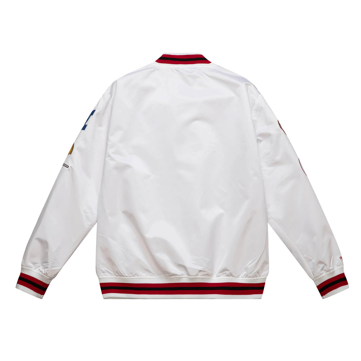 SAN FRANCISCO 49ERS MEN'S MITCHELL & NESS CITY COLLECTION LIGHTWEIGHT SATIN JACKET - WHITE