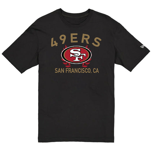 SAN FRANCISCO 49ERS MEN'S NEW ERA 2025 NFL DRAFT T-SHIRT - BLACK
