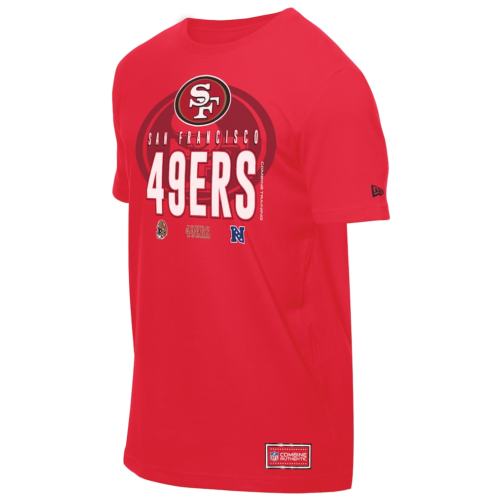 SAN FRANCISCO 49ERS MEN'S NEW ERA 2025 NFL TRAINING CAMP T-SHIRT - RED