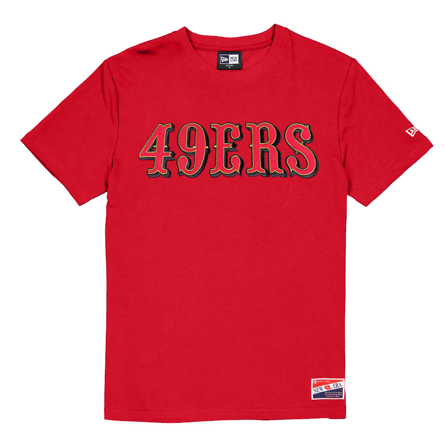 SAN FRANCISCO 49ERS MEN'S SCRIPT LOGO BACK T-SHIRT- RED – JR'S SPORTS SAN FRANCISCO 49ERS MEN'S SCRIPT LOGO BACK T-SHIRT- RED – JR'S SPORTS