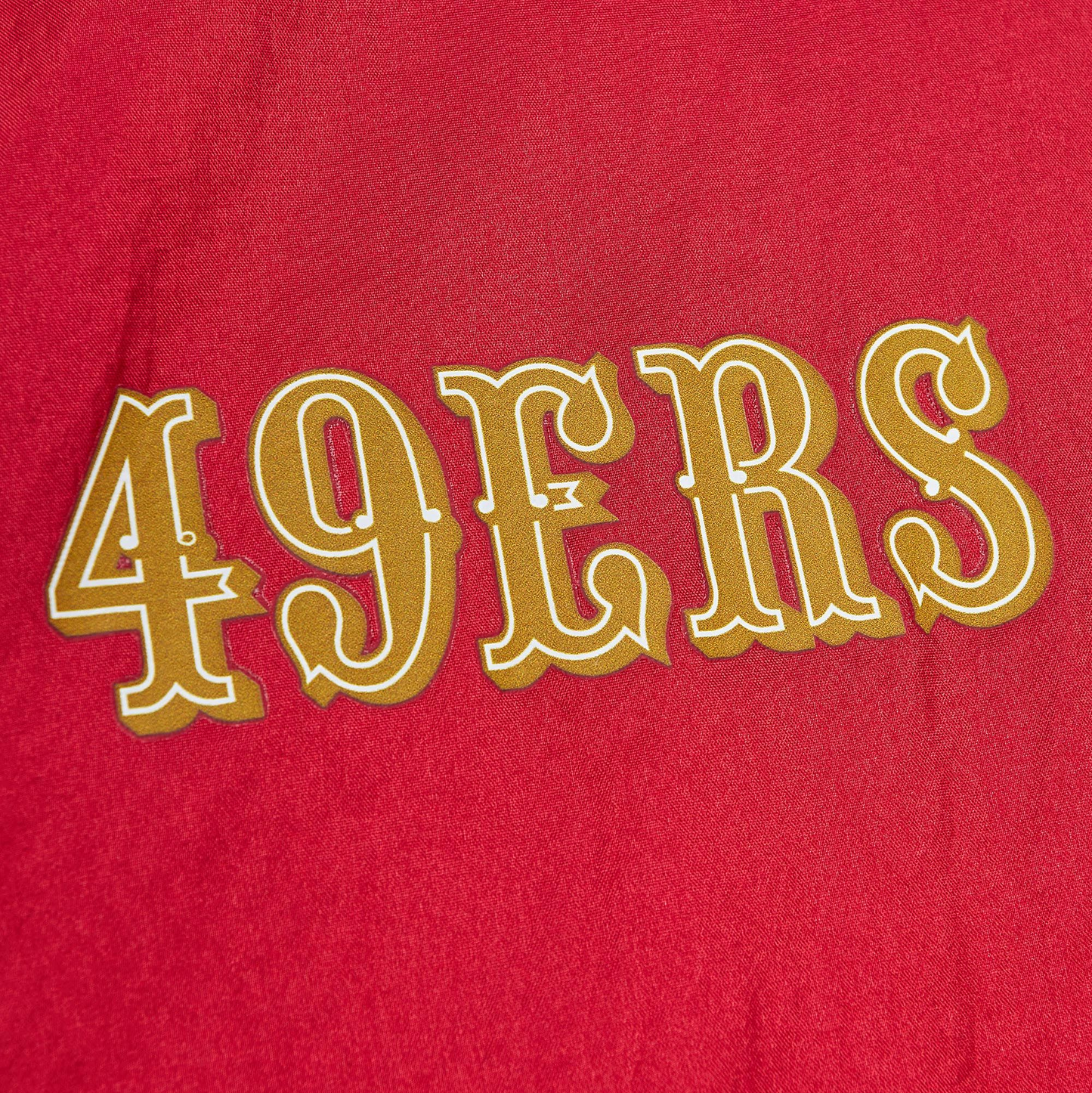 SAN FRANCISCO 49ERS MEN'S TEAM OG FAITHFUL TO THE BAY ANORAK PULLOVER WINDBREAKER