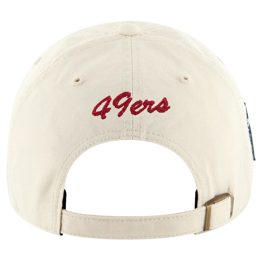 SAN FRANCISCO 49ERS SANDSTORM CLUBHOUSE FABER CLEAN UP ADJUSTABLE HAT