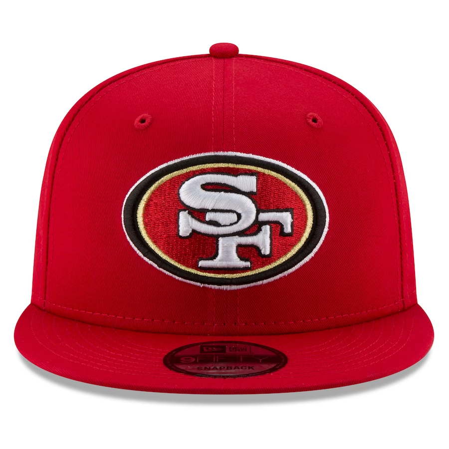 SAN FRANCISCO 49ERS SUPER BOWL LVIII SIDE PATCH 9FIFTY SNAPBACK HAT - RED