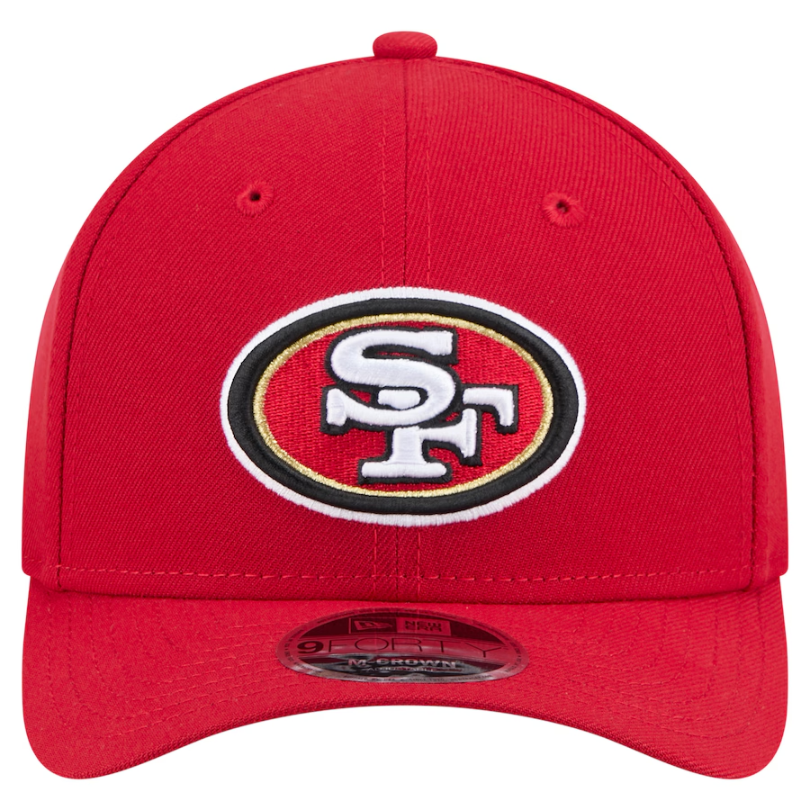 SAN FRANCISCO 49ERS TEAM COLLECTION 9FORTY M-CROWN SNAPBACK ADJUSTABLE HAT - RED