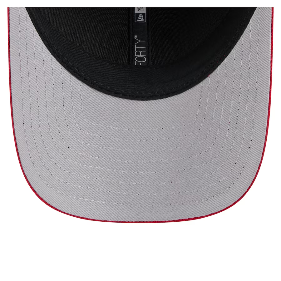 SAN FRANCISCO 49ERS TEAM COLLECTION 9FORTY M-CROWN SNAPBACK ADJUSTABLE HAT - RED