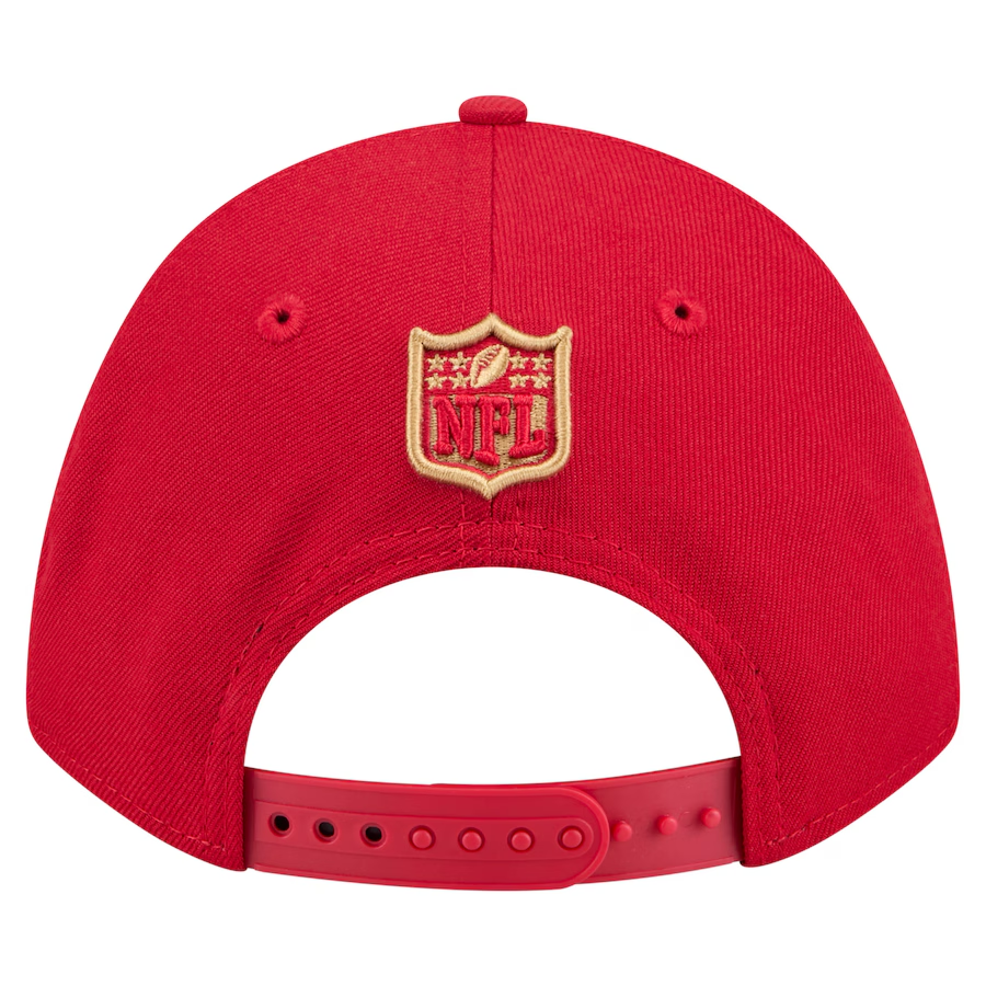 SAN FRANCISCO 49ERS TEAM COLLECTION 9FORTY M-CROWN SNAPBACK ADJUSTABLE HAT - RED