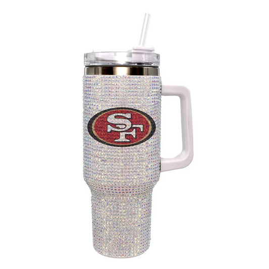 SAN FRANCISCO 49ERS THE MEMORY COMPANY 40 OZ BLING COLOSSAL TUMBLER