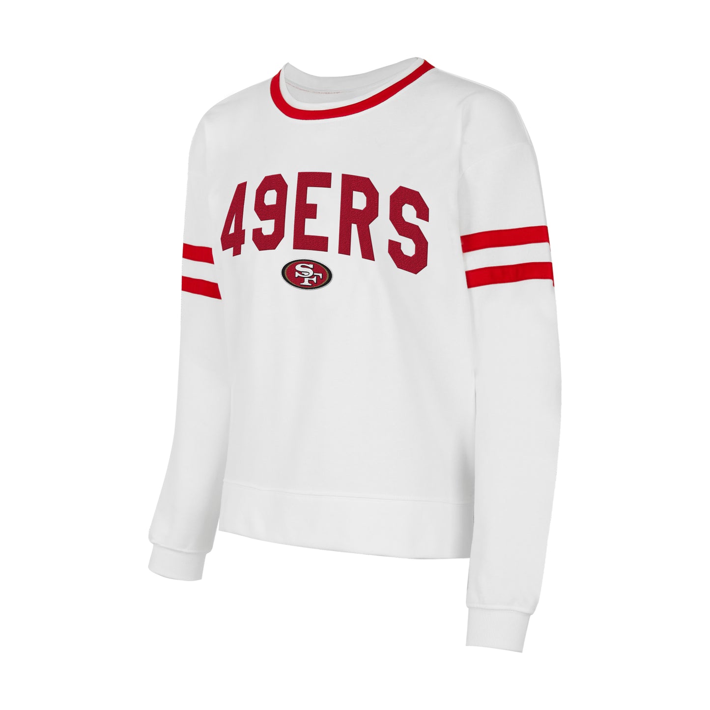 SAN FRANCISCO 49ERS WOMEN'S BOROUGH CREWNECK SWEATSHIRT
