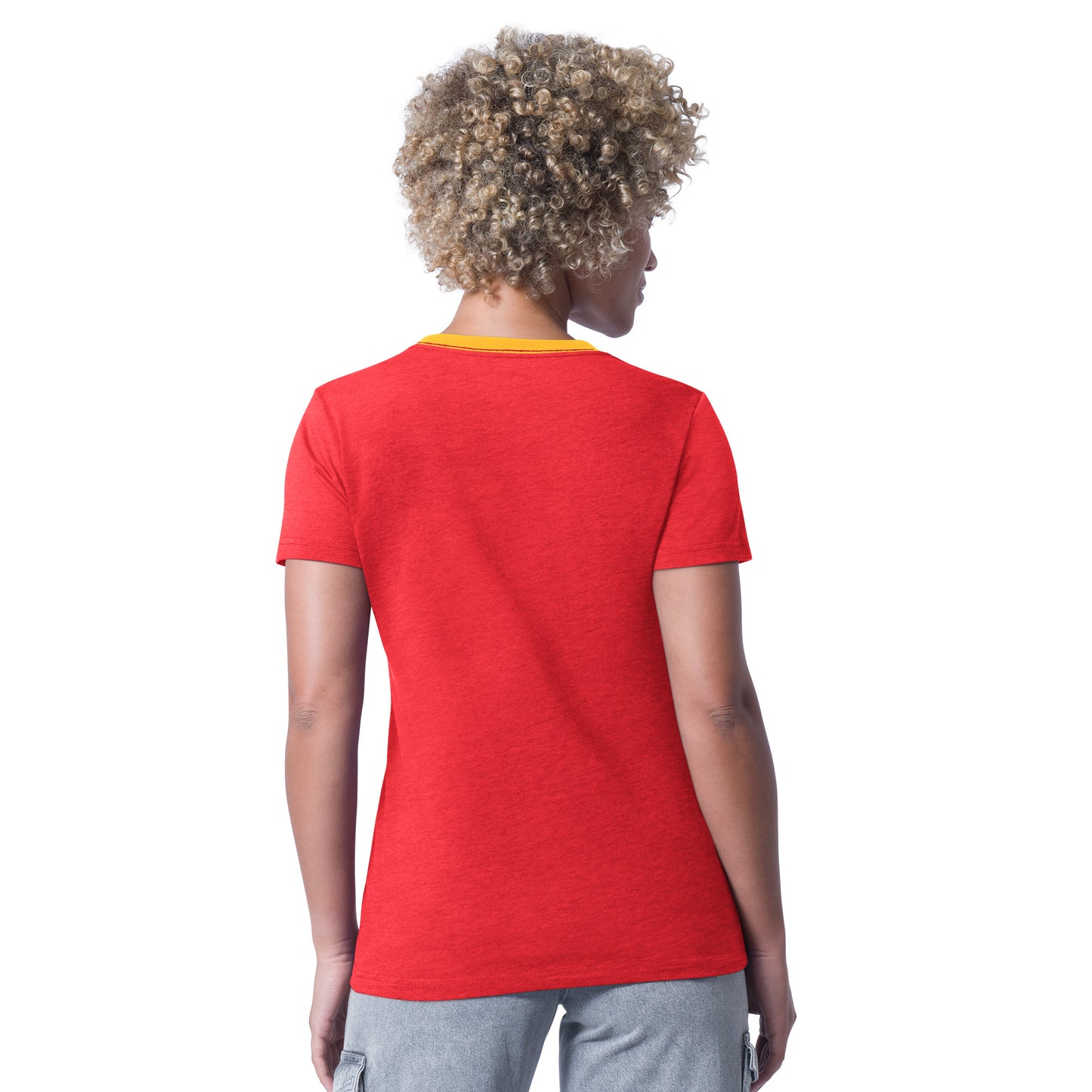 SAN FRANCISCO 49ERS WOMEN'S G-III 4HER BY CARL BANKS MAIN PLAY T-SHIRT - RED