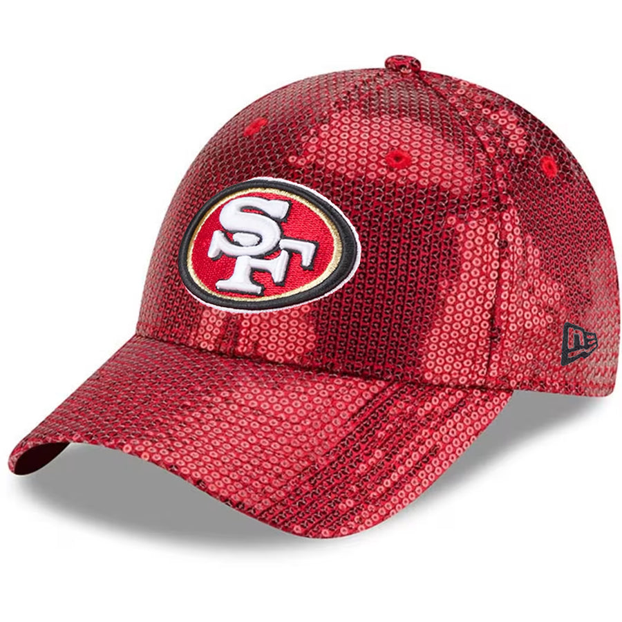 SAN FRANCISCO 49ERS WOMEN'S SEQUIN 9FORTY ADJUSTABLE HAT