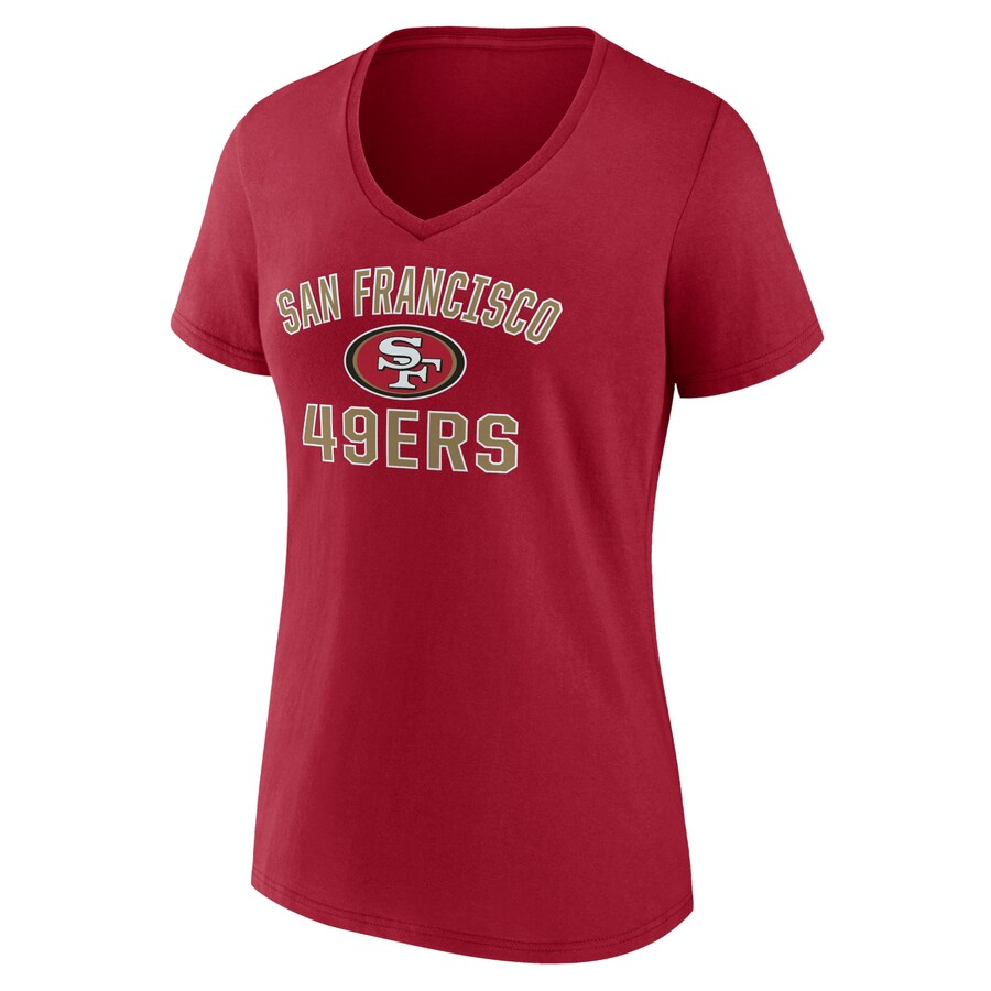SAN FRANCISCO 49ERS WOMEN'S VICTORY ARCH V-NECK T-SHIRT