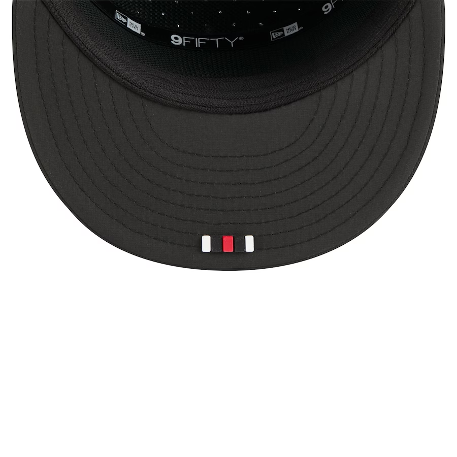 SAN FRANCISCO 49ERS YOUTH 2025 NFL SIDELINE 9FIFTY SPLIT SNAPBACK HAT - BLACK