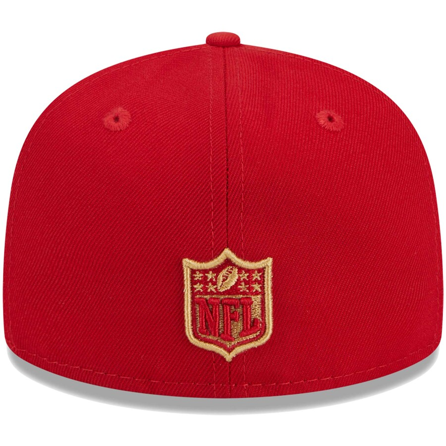 SAN FRANCISCO 49ERS YOUTH EVERGREEN BASIC 59FIFTY FITTED HAT - RED