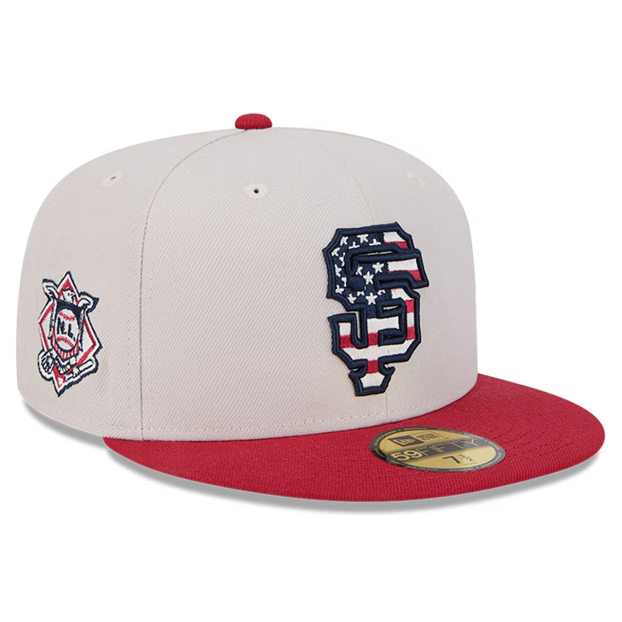 SAN FRANCISCO GIANTS 2024 MLB 4TH OF JULY 59FIFTY FITTED HAT JR S SPORTS