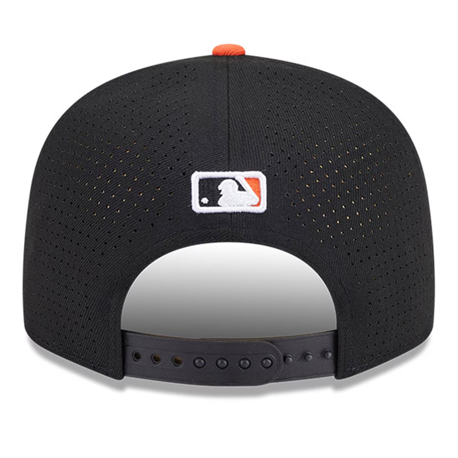 SAN FRANCISCO GIANTS 2025 MLB ALL-STAR GAME 9FIFTY SPLIT PANEL SNAPBACK HAT - BLACK/ORANGE