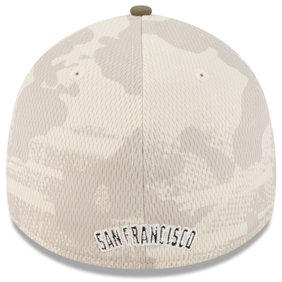 SAN FRANCISCO GIANTS 2025 MLB ARMED FORCES 39THIRTY FLEX FIT HAT - STONE/OLIVE