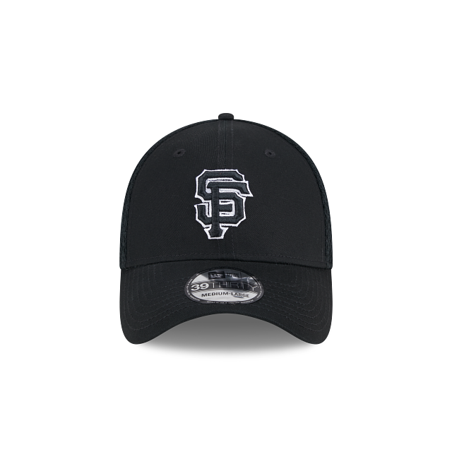 SAN FRANCISCO GIANTS EVERGREEN NEO 39THIRTY FLEX FIT HAT - BLACK/WHITE