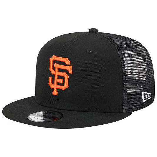 SAN FRANCISCO GIANTS EVERGREEN TRUCKER 9FIFTY SNAPBACK HAT - BLACK